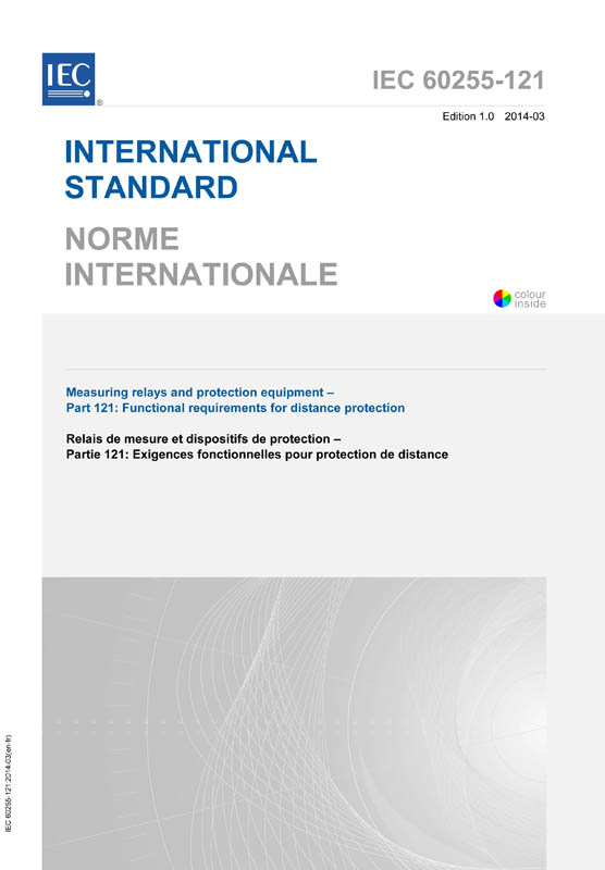 Cover IEC 60255-121:2014